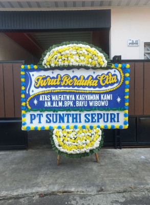 Papan Bunga Duka di Kota Baringin