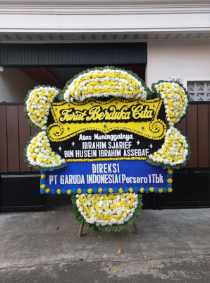 Papan Bunga Duka di Kota Baringin